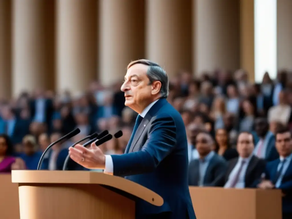Mario Draghi liderazgo adversidad promesa