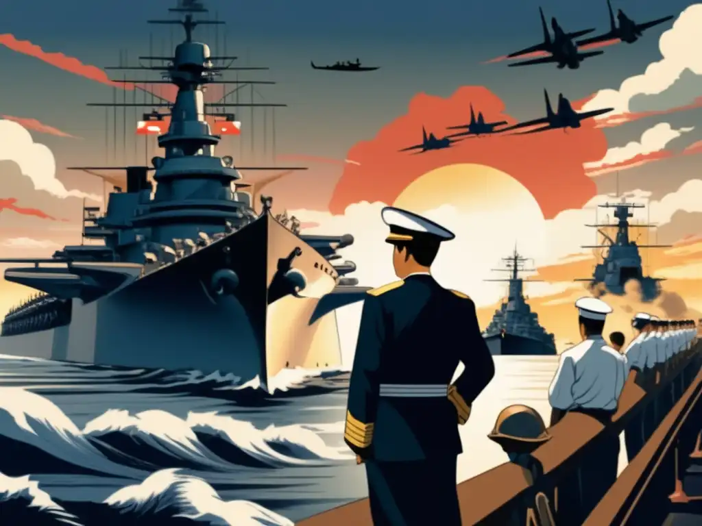 El Almirante Yamamoto se prepara para la estrategia sorpresa en Pearl Harbor con determinación