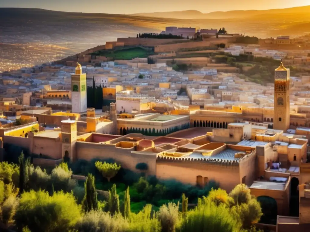 Desde lo alto, la cautivadora ciudad de Fez en Marruecos se despliega con sus laberínticas calles y bulliciosos zocos