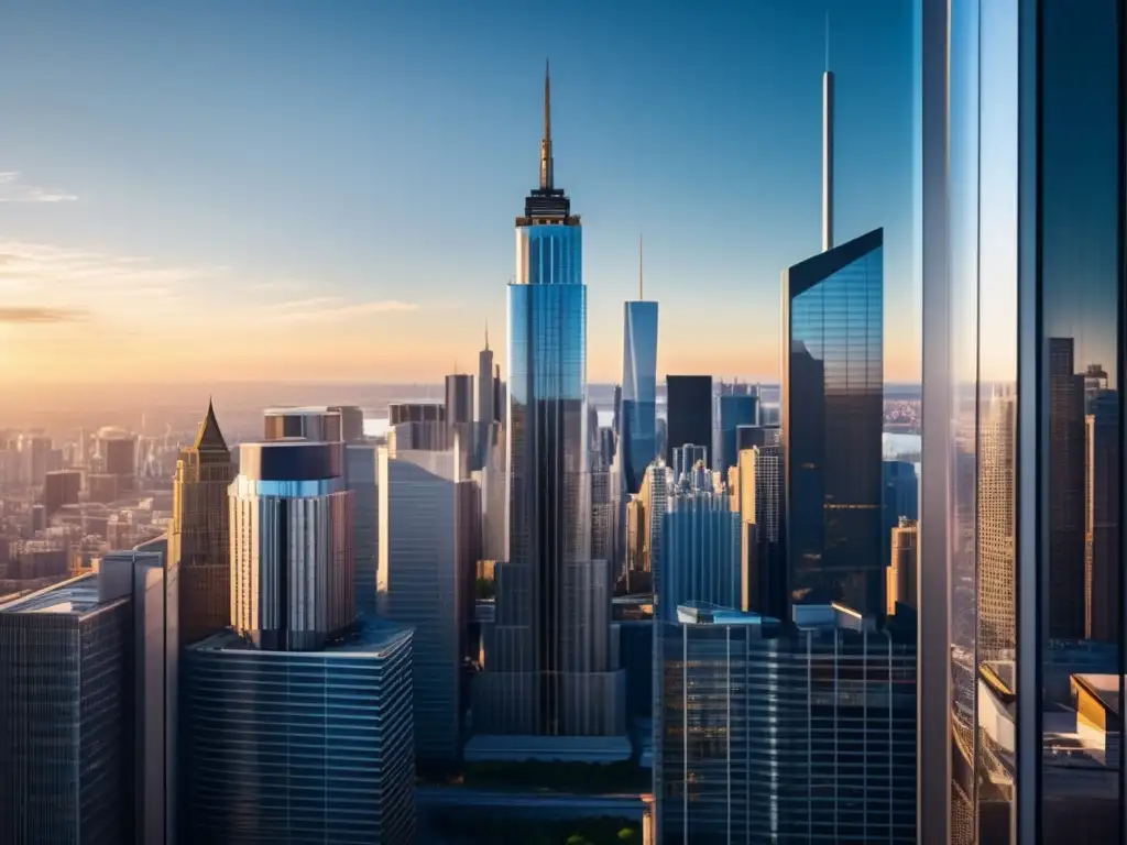 Desde lo alto de los rascacielos, la ciudad moderna brilla con el legado de la Historia del ascenso de los rascacielos