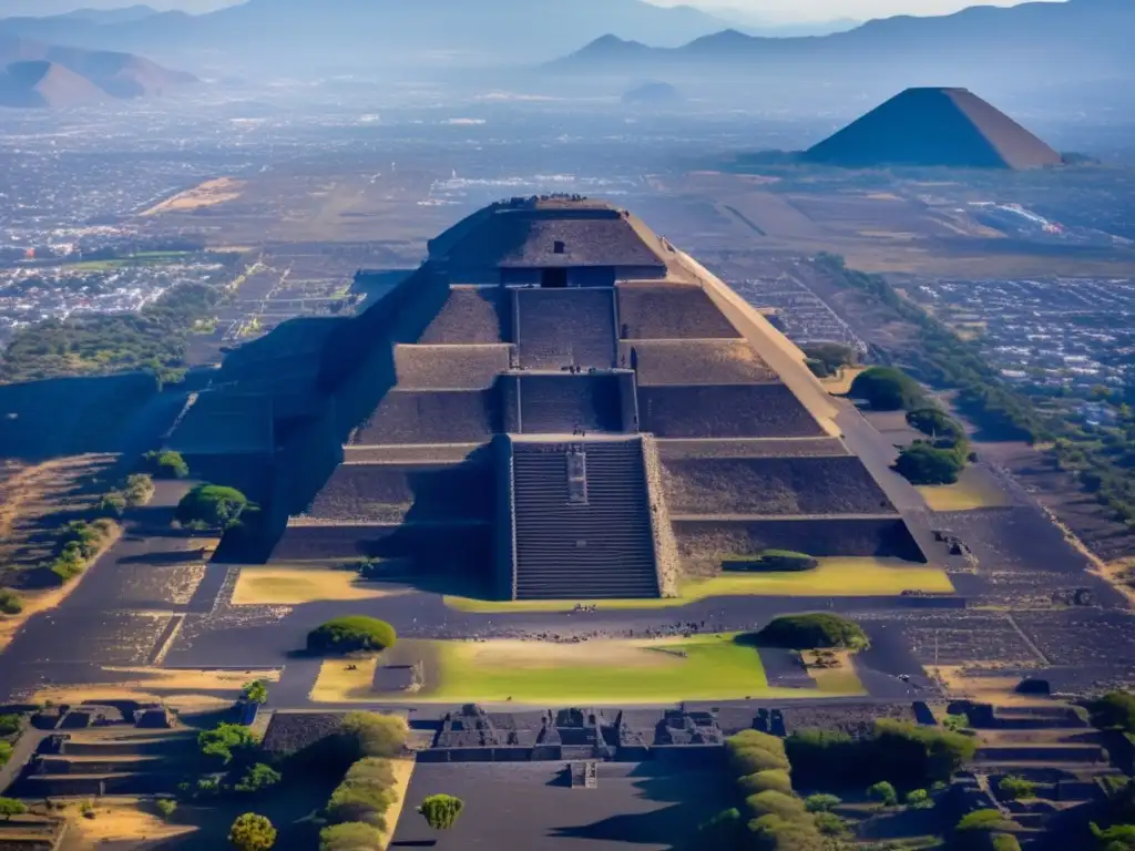 Desde las alturas, la majestuosa ciudad de Teotihuacán revela sus Misterios: una metrópoli precolombina llena de enigmas y grandiosidad