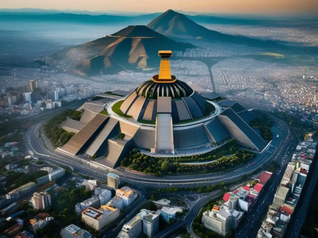 Desde las alturas, México DF deslumbra con su moderna infraestructura y vibrantes colores, reflejando el legado de Gustavo Díaz Ordaz en México