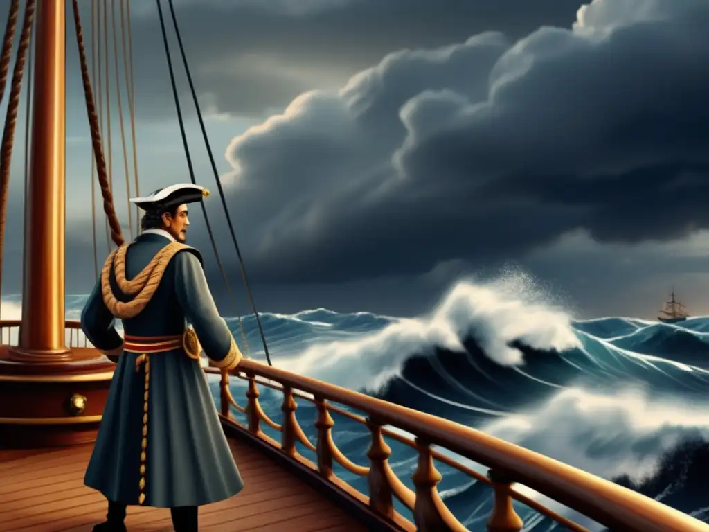 Amerigo Vespucci verdadero descubridor América navega en tormenta desafiante