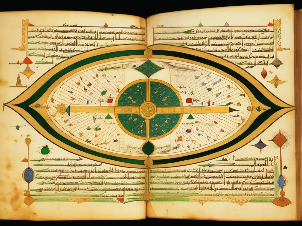 Una antigua biografía de Alhazen: Físico musulmán óptica, con ilustraciones detalladas y caligrafía vibrante