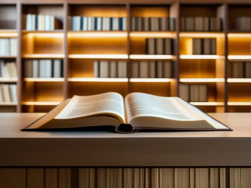 Descubre la sabiduría eterna de Rabí Akiva en una imagen sublime - Un antiguo pergamino iluminado con escrituras hebreas, en una biblioteca moderna