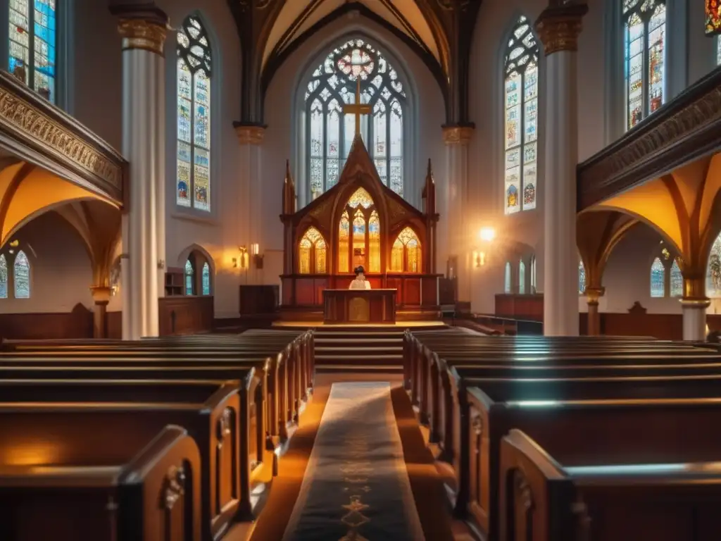 Joseph Priestley ofrece una apasionada predicación en una majestuosa iglesia