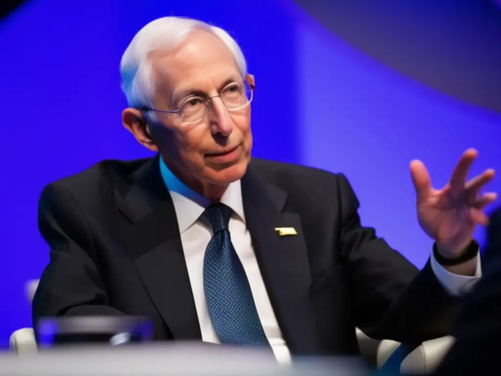 Stanley Fischer asesor económico en diálogo con líderes mundiales en foro económico