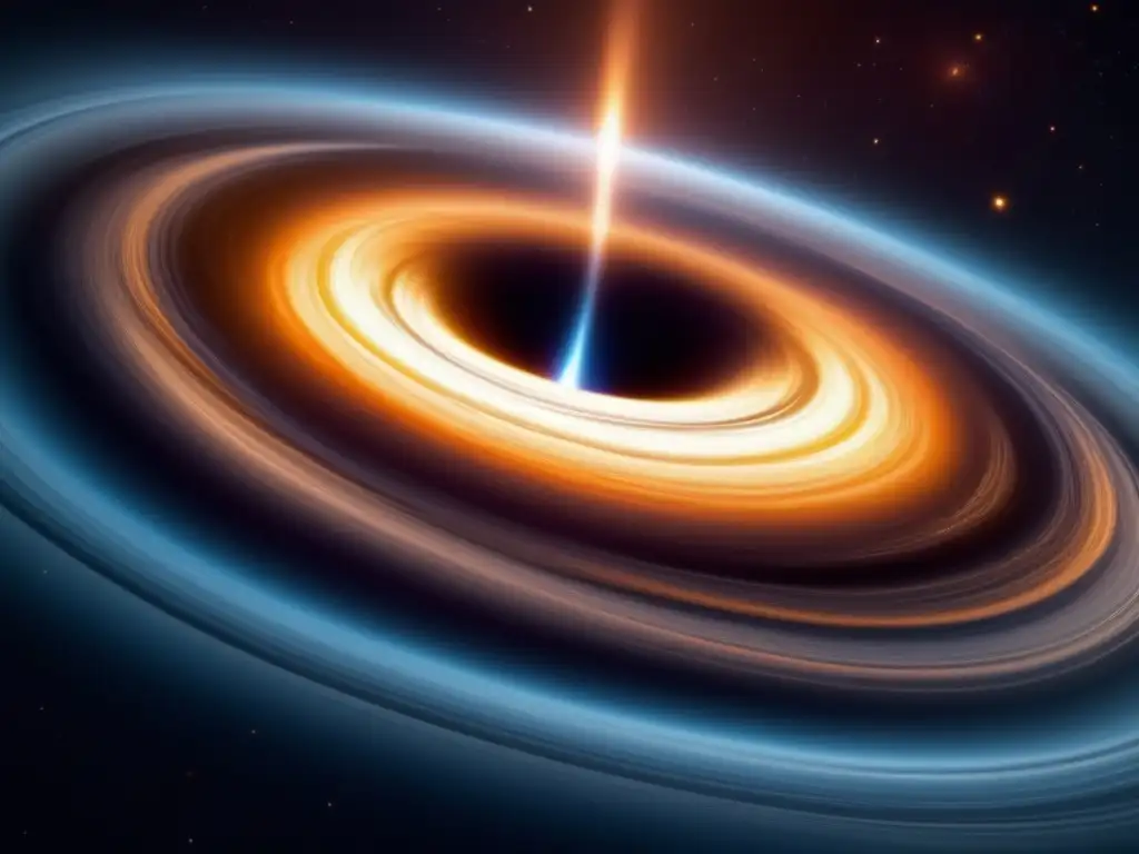 Un asombroso descubrimiento sobre agujeros negros Stephen Hawking: un disco de acreción luminoso y turbulento alrededor de un enorme agujero negro