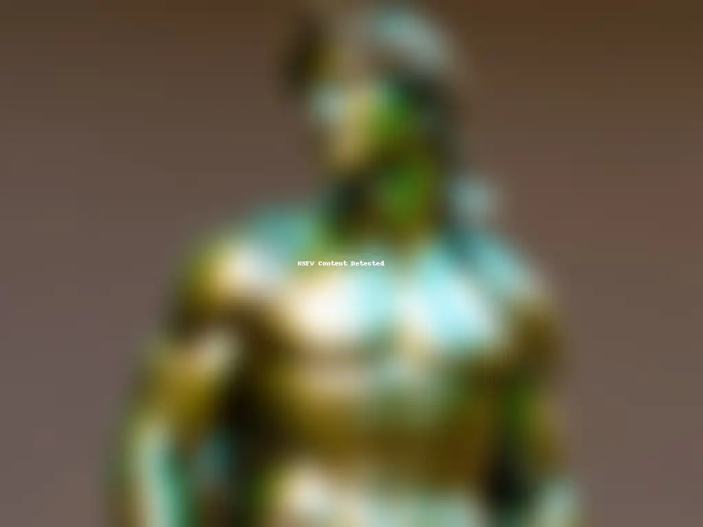 Un asombroso retrato digital del escultura 'David' de Donatello, destacando sus detalles y realismo, con iluminación dramática