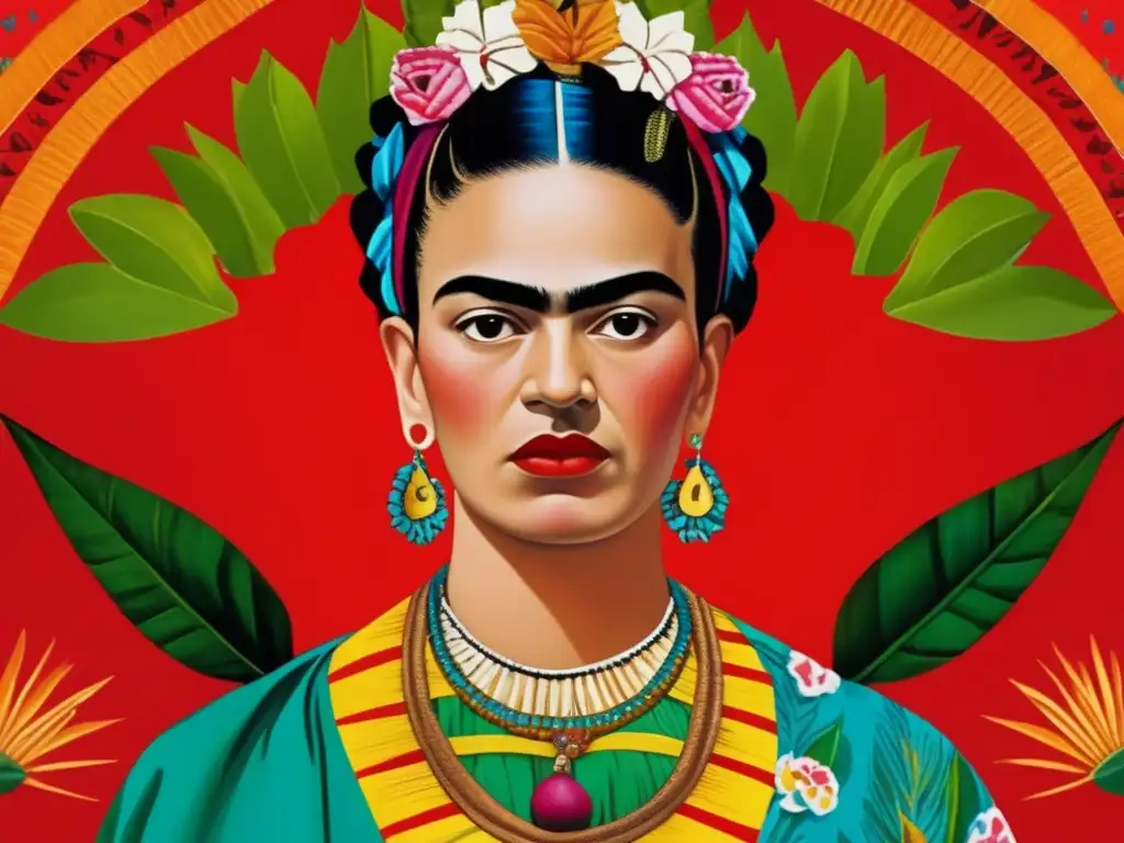 Un autorretrato de Frida Kahlo con su icónico collar de espinas