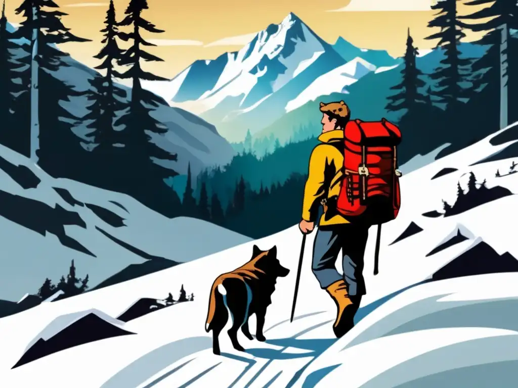 Jack London, figura de aventura en la naturaleza salvaje de Alaska