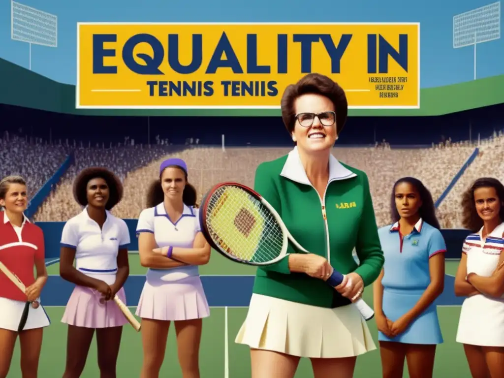 Billie Jean King liderando la batalla por la igualdad en el tenis femenino