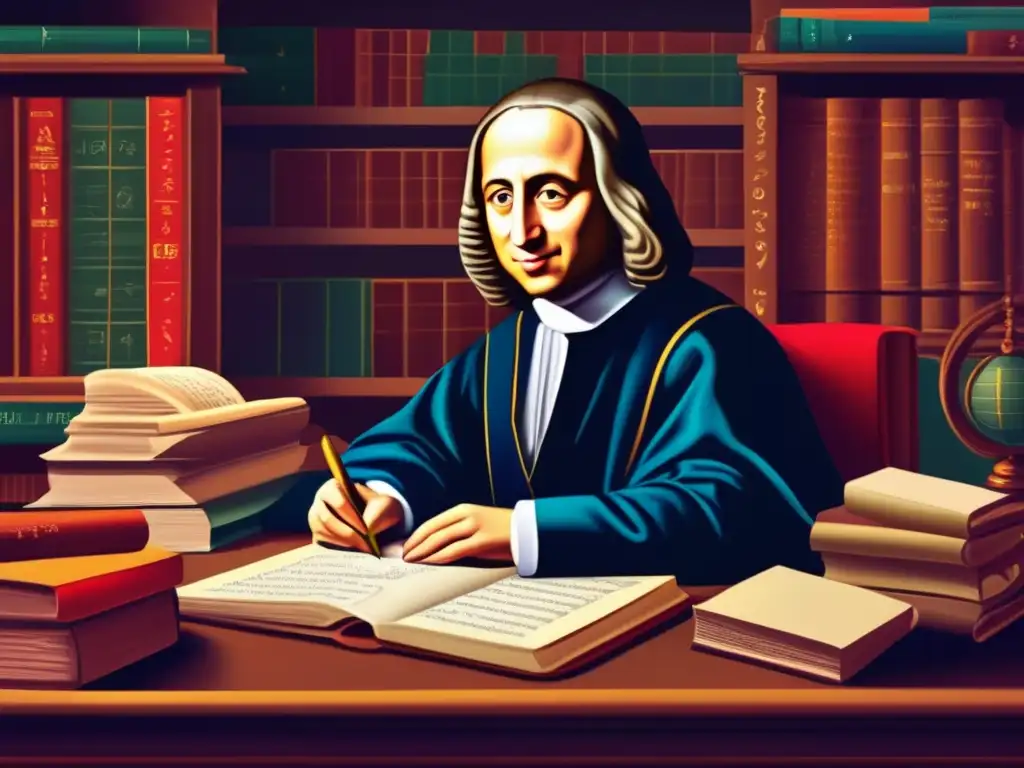 Blaise Pascal reflexiona sobre sus escritos matemáticos y textos religiosos, capturando su vida contradictoria