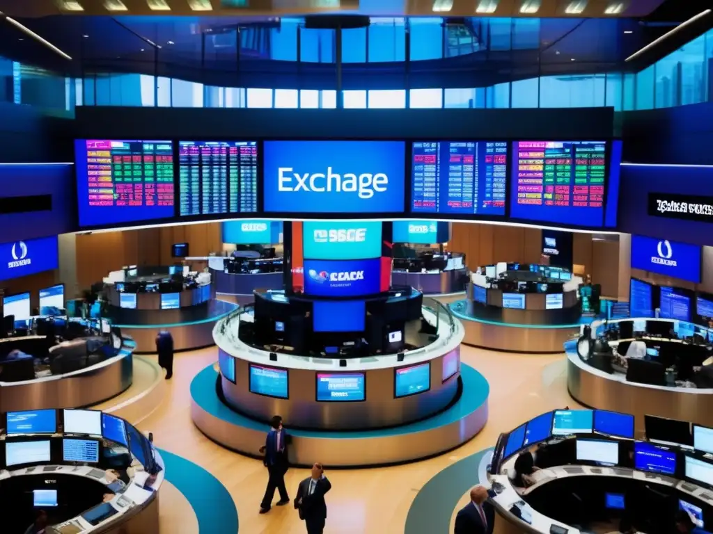 En la bulliciosa bolsa de valores, los traders ejecutan operaciones entre gestos y gritos, rodeados de pantallas con precios cambiantes