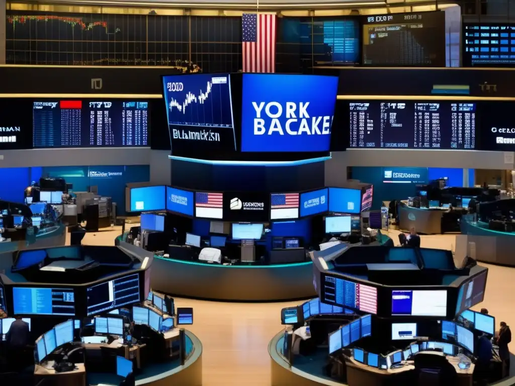 En la bulliciosa sala de operaciones de la Bolsa de Nueva York, la intensidad del mercado de valores cobra vida