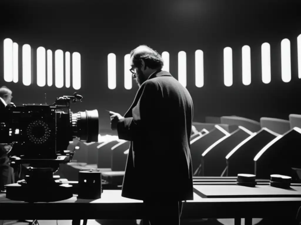 Stanley Kubrick redefinió el cine moderno con su enfoque meticuloso y visión visionaria mientras dirige una escena icónica