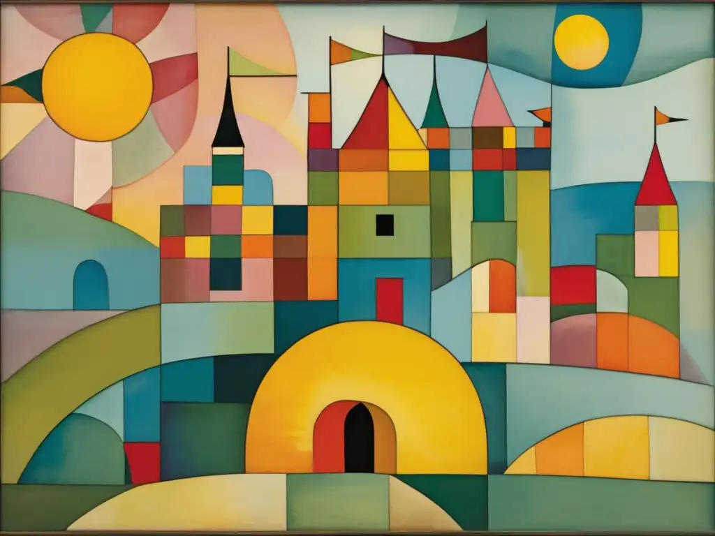 Un deslumbrante lienzo de Paul Klee, 'Castle and Sun', revela formas geométricas y colores vibrantes