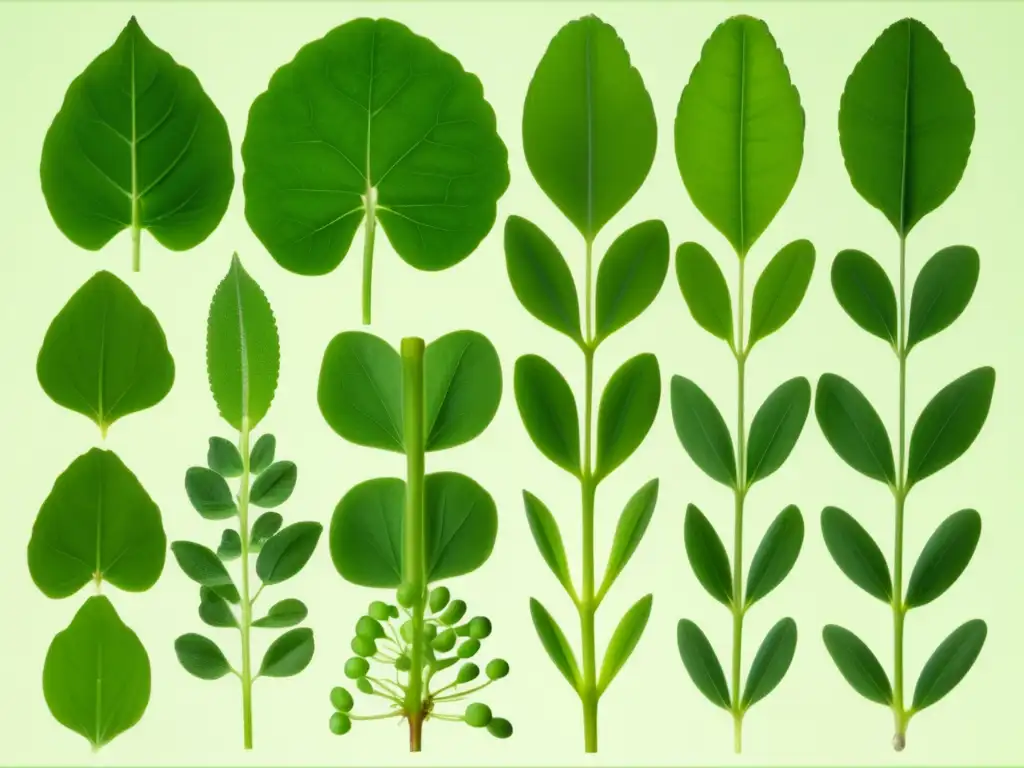 Una detallada imagen en 8k muestra los especímenes de plantas de guisantes meticulosamente etiquetados por Gregor Mendel, destacando sus características físicas y rasgos