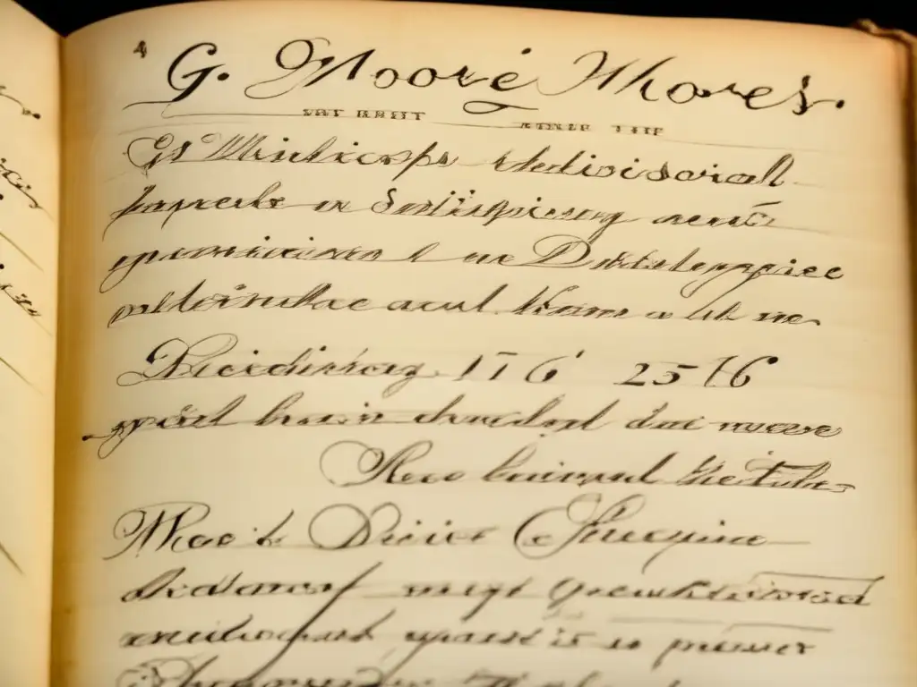 Las detalladas notas manuscritas de G