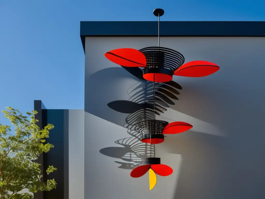 Un detalle fascinante de la escultura móvil 'Lobster Trap and Fish Tail' de Alexander Calder