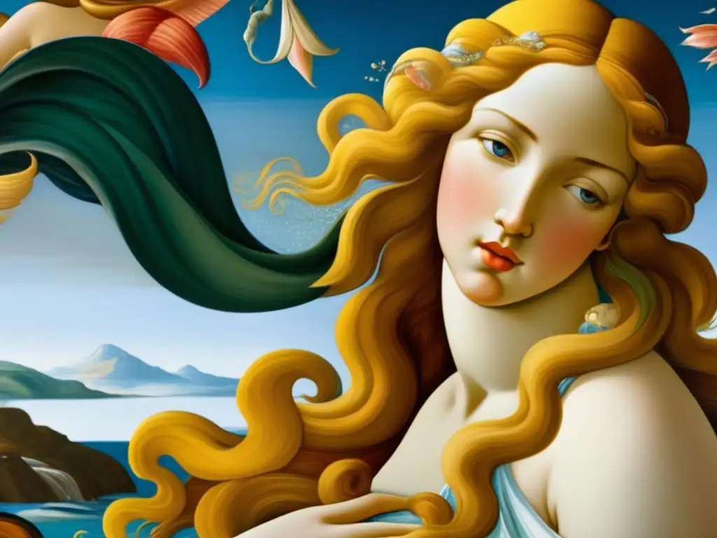 Detalles exquisitos de la icónica pintura 'El nacimiento de Venus' de Botticelli con una claridad impresionante