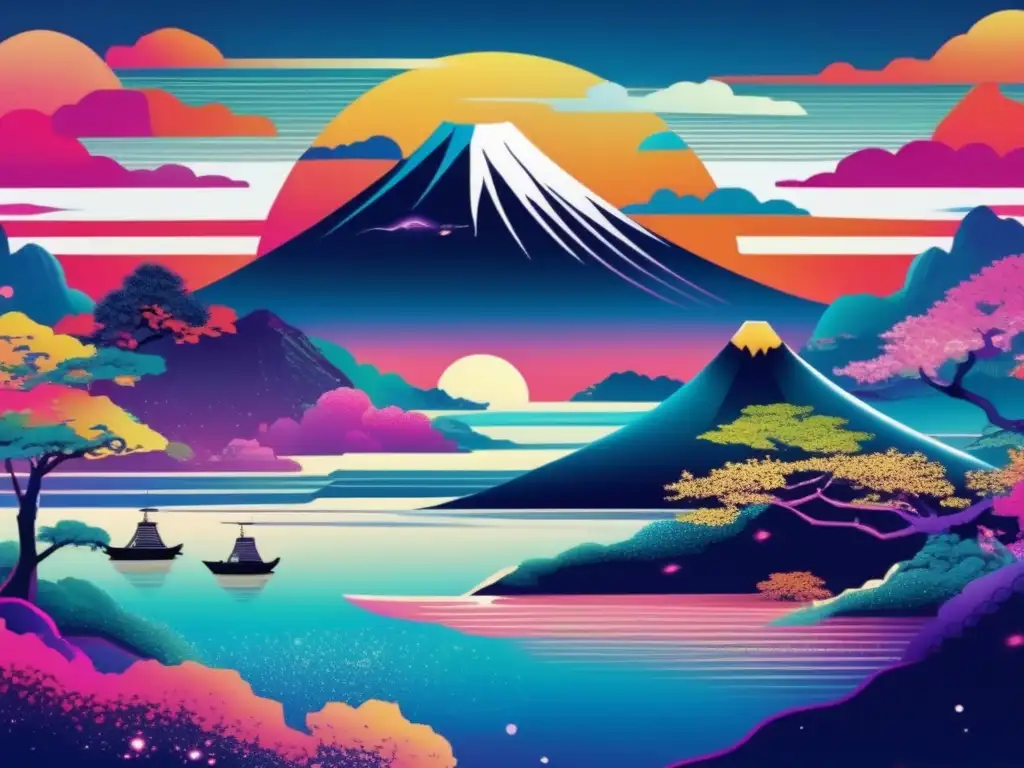 Los dioses crean las islas de Japón en un arte digital asombroso