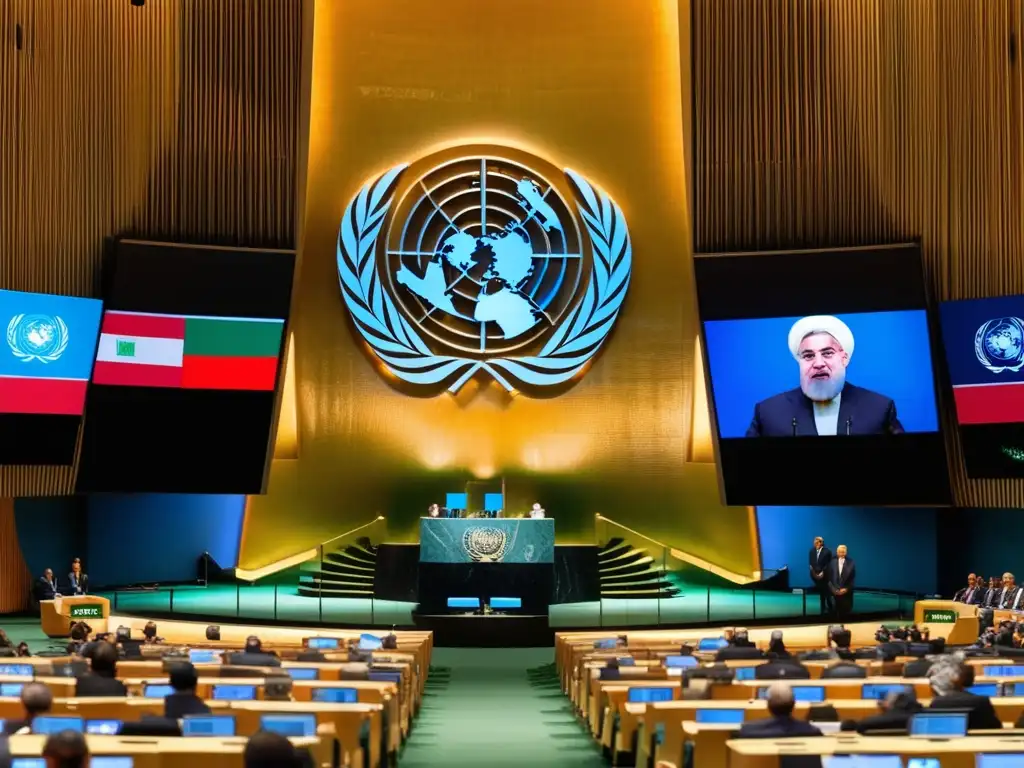 Hassan Rouhani pronuncia un discurso en la Asamblea General de la ONU, mostrando moderación y abordando el desafío nuclear de Irán