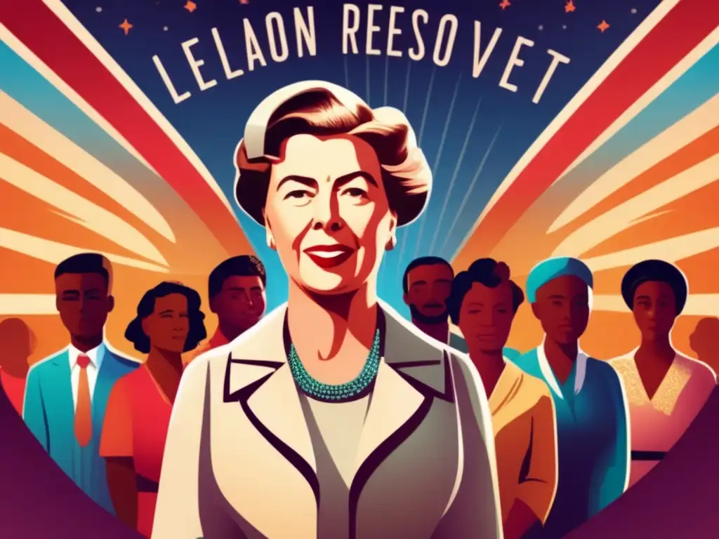 Eleanor Roosevelt lidera la unidad en ilustración digital con la Declaración Universal de Derechos Humanos