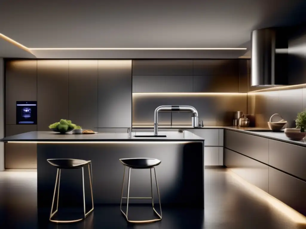 Un elegante y moderno espacio de cocina con electrodomésticos innovadores de James Dyson
