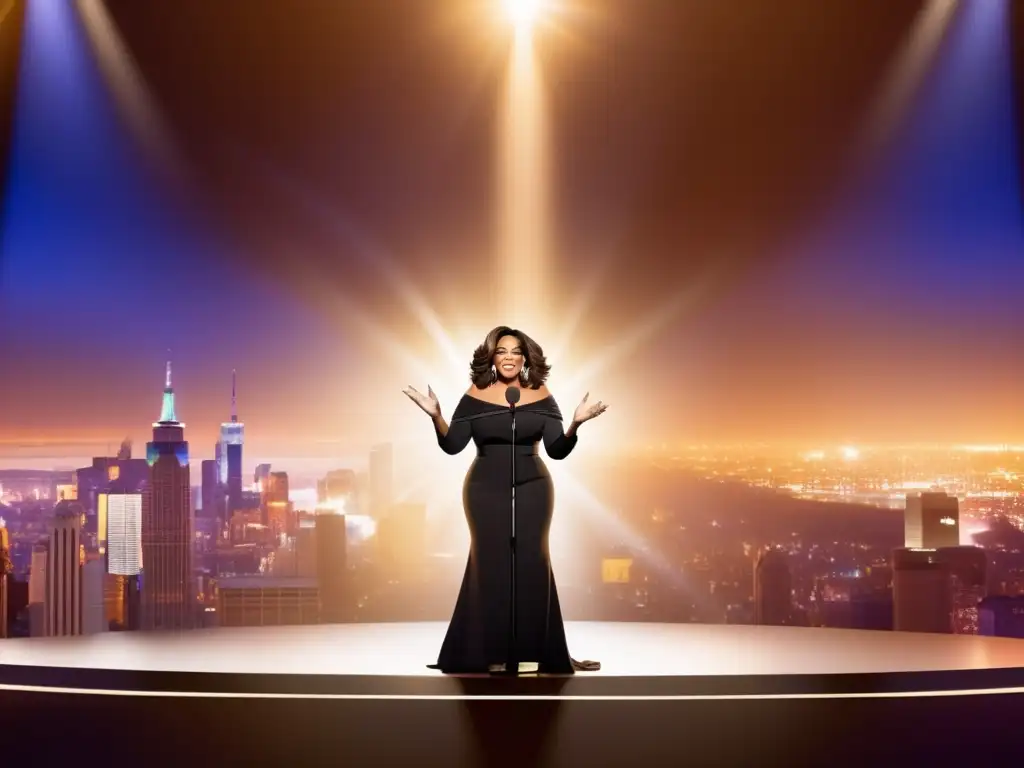 Oprah Winfrey, enérgica y determinada, ofrece un discurso inspirador ante un público diverso