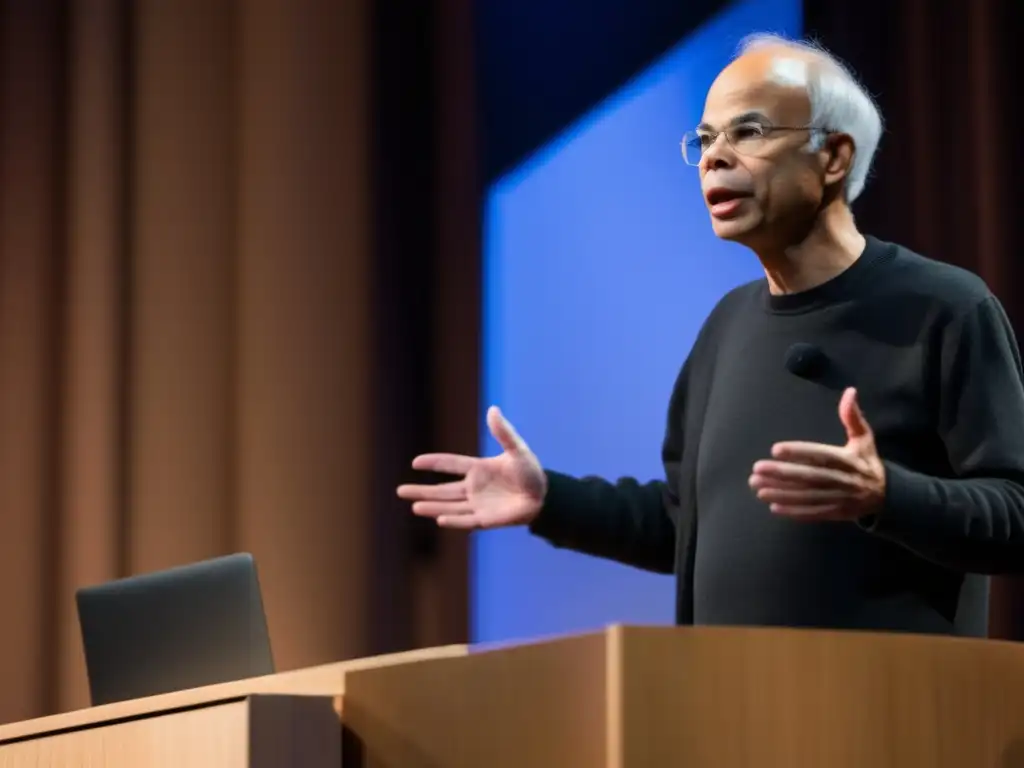 Peter Singer, enérgico, debatiendo sobre ética animal, cautivando con sus ideas y generando controversias