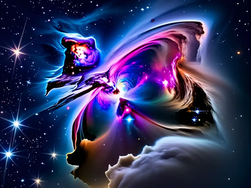 Un espectáculo cósmico de descubrimientos cósmicos de Carl Sagan: la nebulosa de Orión, con sus deslumbrantes colores y detalles intrincados