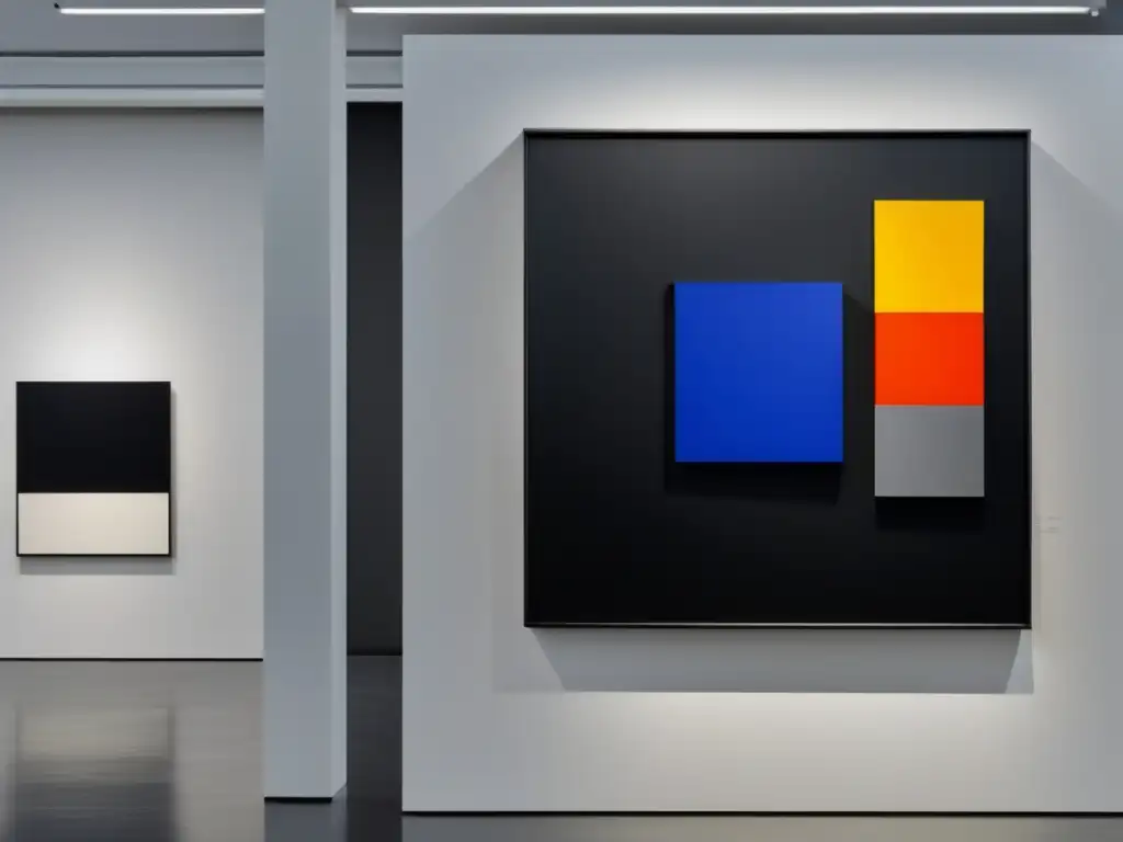 Impactante 'Cuadrado Negro' de Malevich en Galería Moderna En una galería de arte moderno, la icónica 'Black Square' de Kazimir Malevich se destaca con su poder enigmático y su innovación