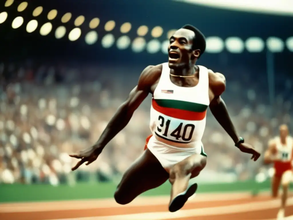 Bob Beamon desafía la gravedad con su salto histórico en los Juegos Olímpicos de 1968 en México