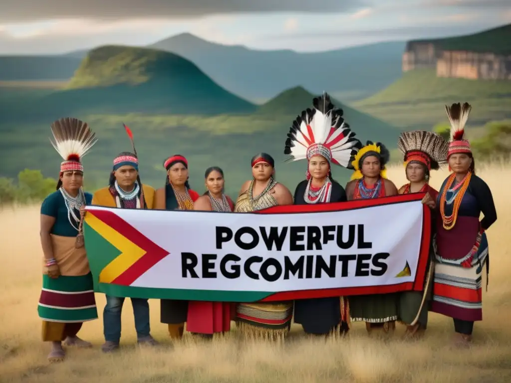 Un grupo de activistas tribales lucha contra la marginación, transmitiendo determinación y unidad con sus mensajes y atuendos tradicionales