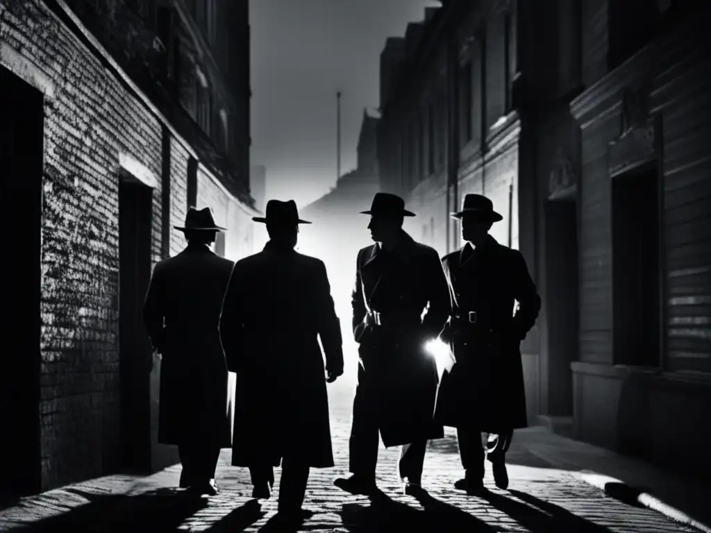 Un grupo de espías soviéticos en un callejón oscuro