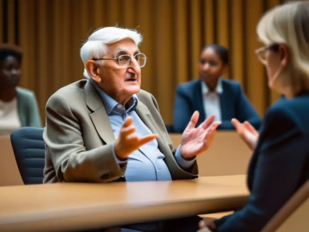 Jürgen Habermas lidera una conversación reflexiva sobre Ética del Discurso de Apel