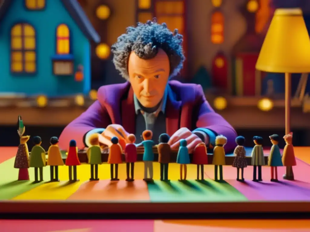 Las hábiles manos de Michel Gondry crean una narrativa visual innovadora con coloridos personajes en un set de stopmotion