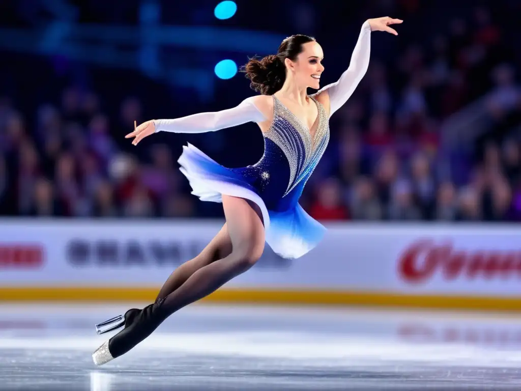 Tessa Virtue deslumbrando en el hielo con su historia en el patinaje -