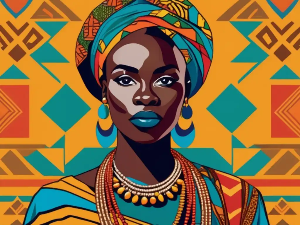 La imagen muestra a Aoua Kéita, filósofa africana, con una expresión audaz y segura