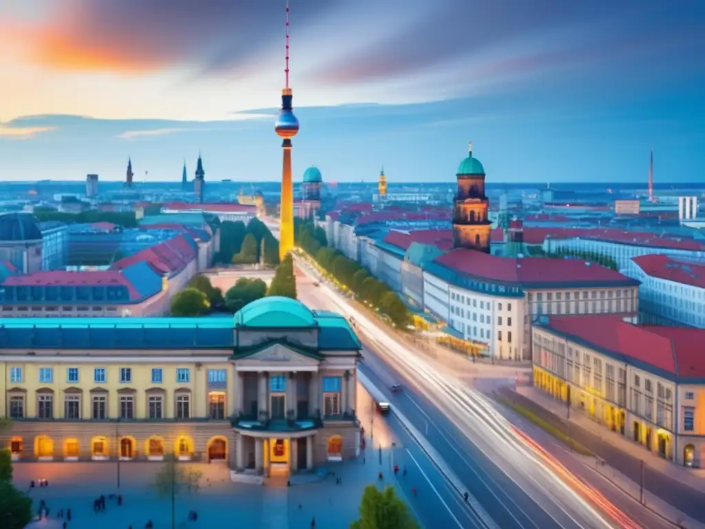 Una imagen de alta resolución y vibrante de la histórica ciudad de Berlín, Alemania