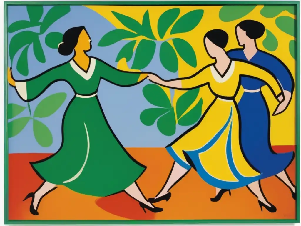 Una imagen detallada de 'La Danza' de Henri Matisse captura la esencia del Fauvismo