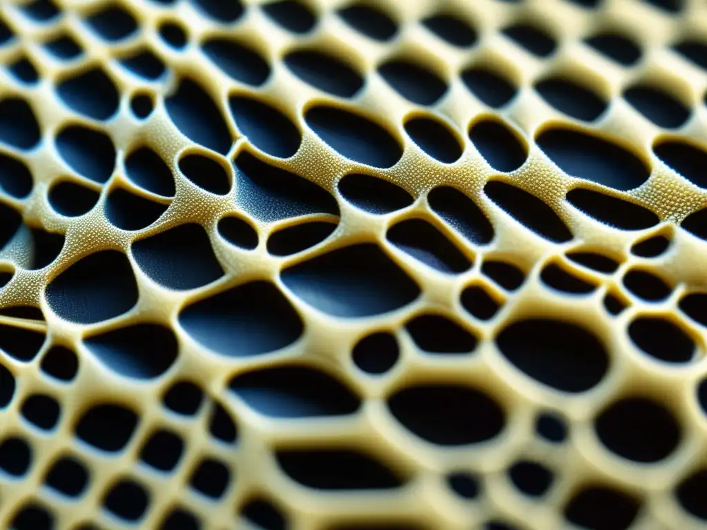 Una imagen detallada bajo microscopio muestra la estructura del Velcro