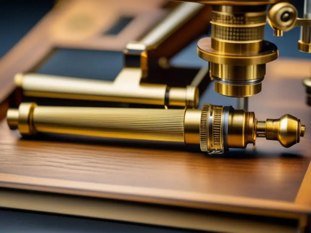 Una imagen detallada del microscopio original de Antonie van Leeuwenhoek, resaltando su artesanía e importancia histórica
