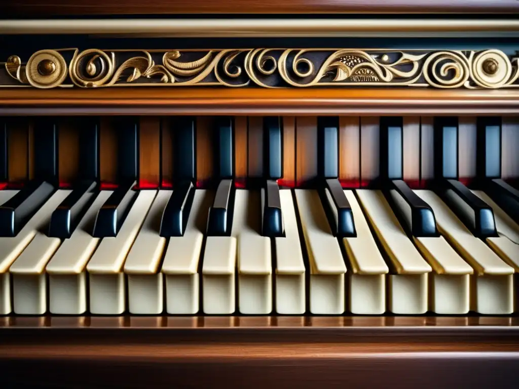 Una imagen detallada de un piano desgastado con la técnica innovadora de Franz Liszt