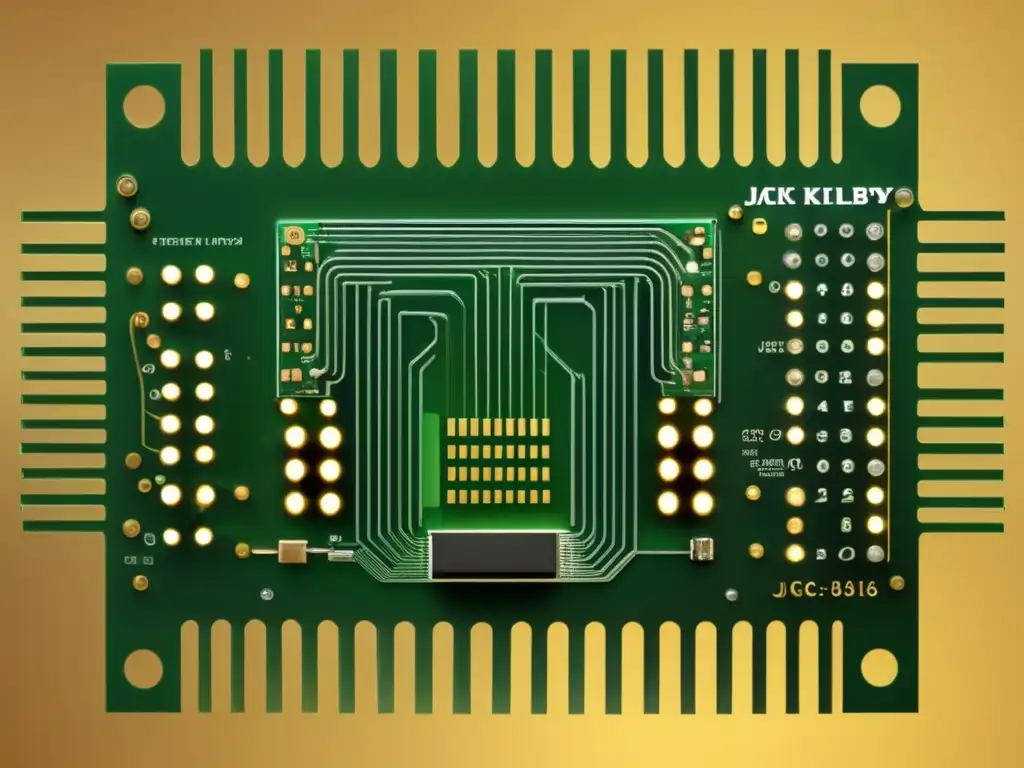 Una imagen de alta resolución del diseño original del circuito integrado de Jack Kilby, pionero del microchip