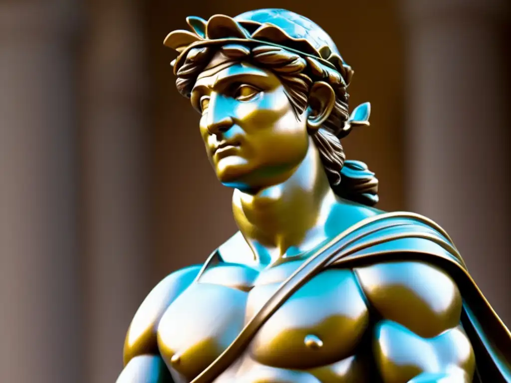 La imagen muestra la escultura del Quattrocento innovación Donatello, detallando la textura realista de la piel y la expresión intensa de David