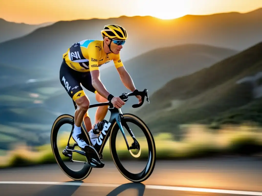 Imagen de Chris Froome demostrando influencia en el ciclismo-