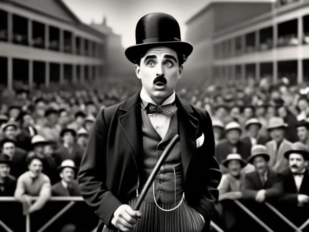 En la imagen, Charlie Chaplin proyecta un mensaje poderoso a través de su expresión