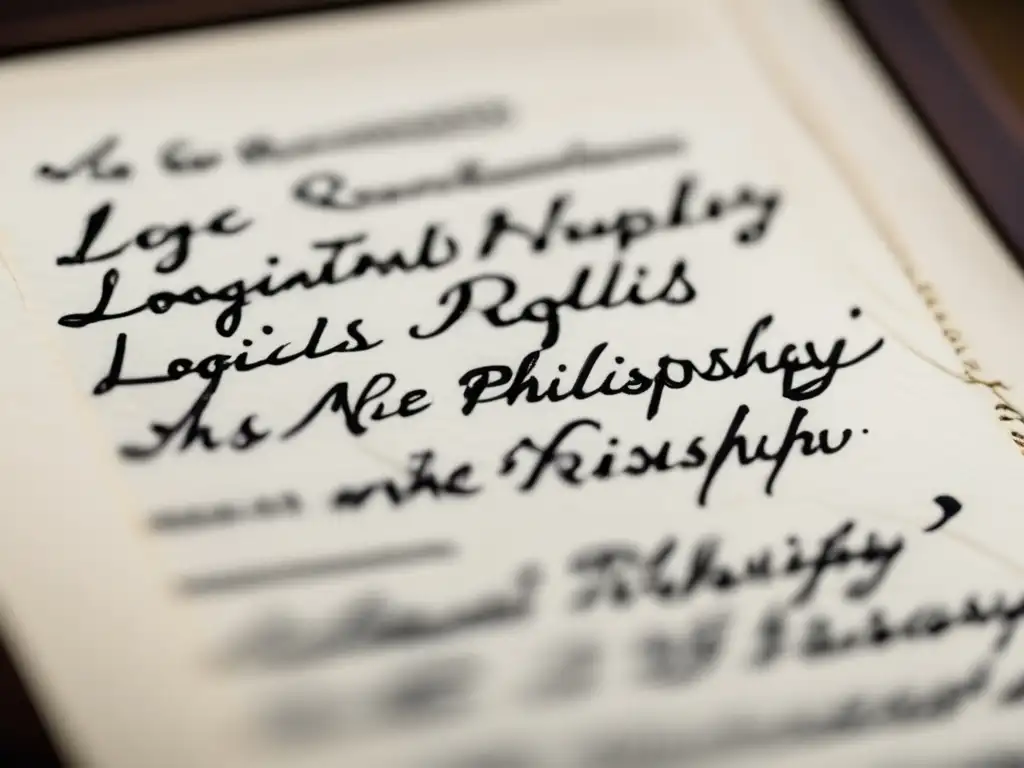 Una imagen de alta resolución de las notas manuscritas de Bertrand Russell sobre lógica y filosofía